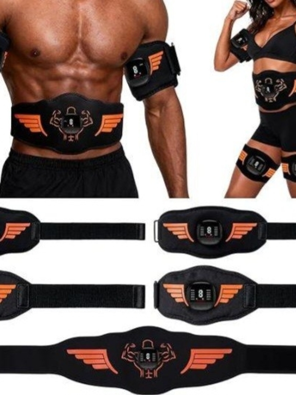 EMS Muscle Stimulator Training Belt Set – Abs, Arms & Legs – Unisex